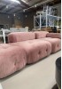 Mario Bellini Modular Sofa Replica Pink velvet 2-seater